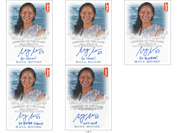 Maya Moore Autograph card
