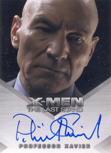 Patrick Stewart as Professor Charles Xavier Autograph card