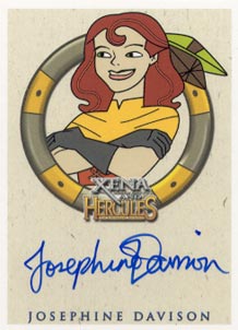 Josephine Davison as Artemis Autograph card