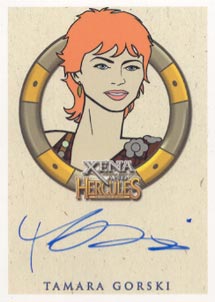 Hercules Xena Allison Wall as Tethys autograph auto insert card 