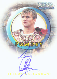 Jeremy Callaghan as Pompey Autograph card