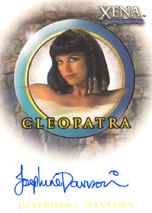 Josephine Davison as Cleopatra Autograph card