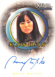Marie Matiko as K'ao Hsin Autograph card