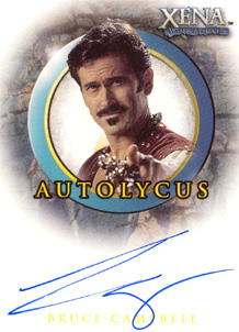 Bruce Campbell as Autolycus Autograph card