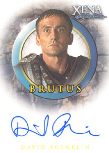 David Franklin as Brutus Autograph card