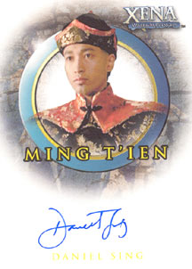 Daniel Sing as Ming T'ien Autograph card